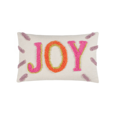 Heya Home Joy Slogan Tufted Cushion