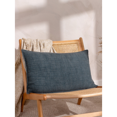Yard Ribble Blue Acid Wash Cushion