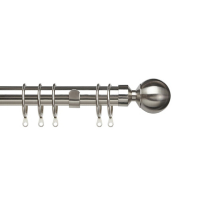 Speedy Satin Silver Pristine 25-28mm Ball Pole Set