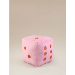 Pink Dice Shaped Cushion