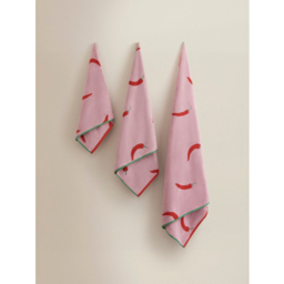 Pink Chilli Peppers Cotton Towel Range