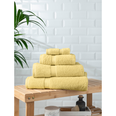 Primrose Yellow Super Soft Cotton Towel & Bath Mat Range
