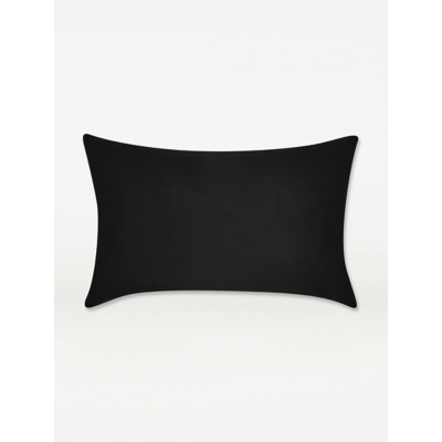Black Plain Pillowcase Pair