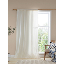 Pineapple Elephant Natural Zofia Cotton Tab Top Voile