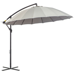Outsunny Grey 3m Cantilever Shanghai Parasol