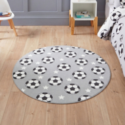 Catherine Lansfield Kids Rug Football Stars 133x133cm