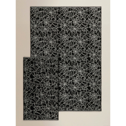 Black & White Halloween Spiders Web Cotton Towel Range
