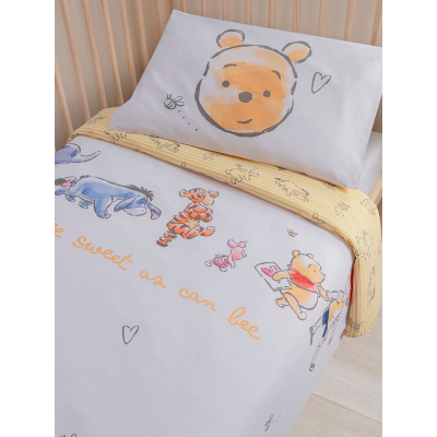 Disney Winnie the Pooh Reversible Toddler Duvet Set