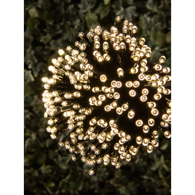 White Solar Powered LED Garden String Lights 250 Pack