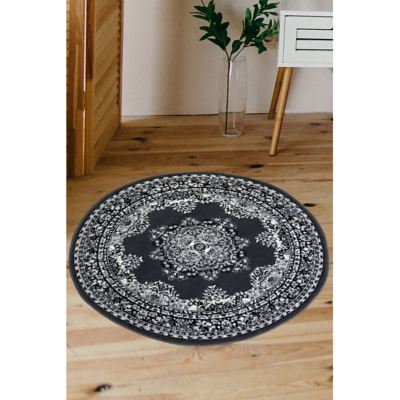 maker Grey Maestro Traditional Circle Rug