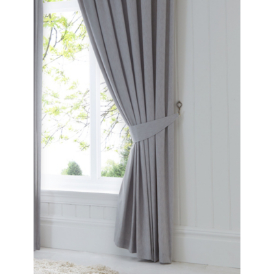 Fusion Dijon Silver Pair of Curtain Tiebacks