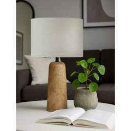 Searchlight Natural Travertine Effect Table Lamp