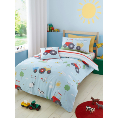 Bedlam Farmyard Friends Duvet Cover Set in Blue