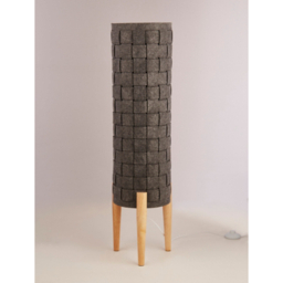 Grey Felt Floor Lamp