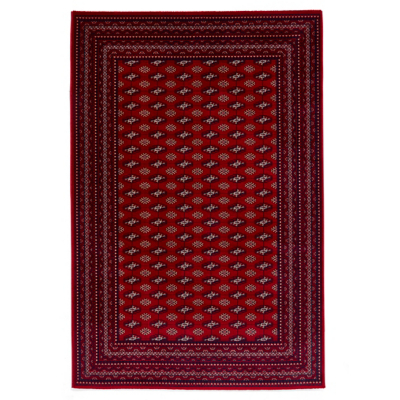 Think Rugs Dubai Traditional Red Border Rug