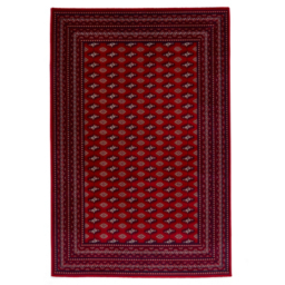 Think Rugs Dubai Traditional Red Border Rug