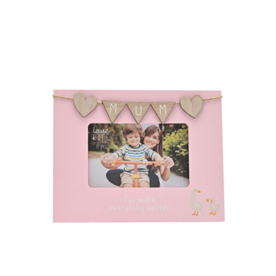Love Life 6 x 4 Frame with Bunting - Mum