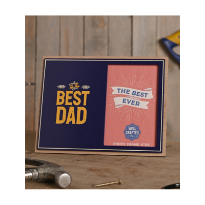 Well Crafted Photo Frame 4 x 6 - Best Dad