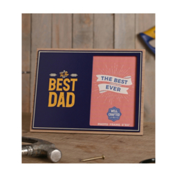 Well Crafted Photo Frame 4 x 6 - Best Dad
