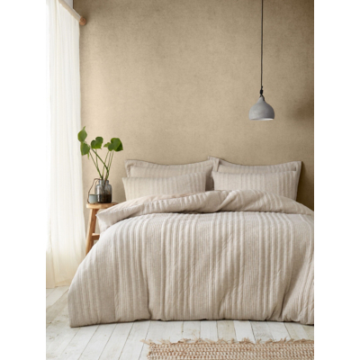Pineapple Elephant Natural Tamba Jersey Stripe Duvet Set