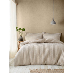 Pineapple Elephant Natural Tamba Jersey Stripe Duvet Set