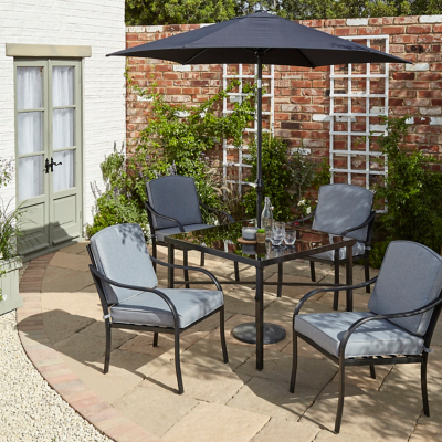 Haversham Classic 6 Piece Patio Set - Charcoal