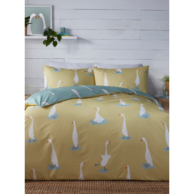 Fusion Puddles The Duck Yellow Duvet Cover Set
