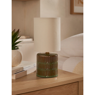 Green Reactive Glaze Table Lamp