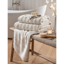 Stacey Solomon Neutral Textured Cotton Towel Range
