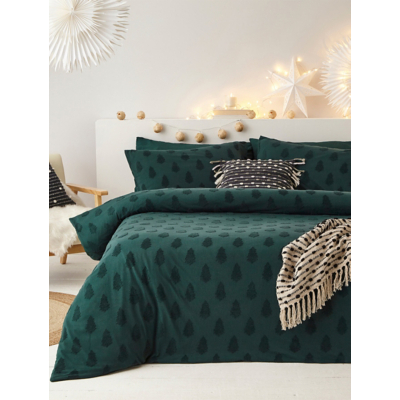 Furn Tufted Tree 100% Cotton Duvet Cover Set