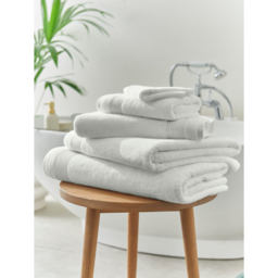 Egyptian Cotton Towel & Bath Mat Range - White