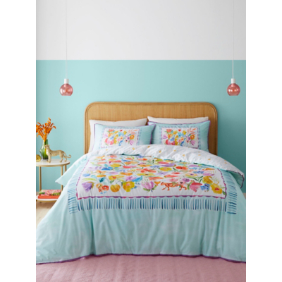 Appletree Festival Duck Egg Duvet Cover Set
