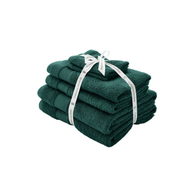 Catherine Lansfield Forest Green Antibacterial Towel Bale - Set of 6