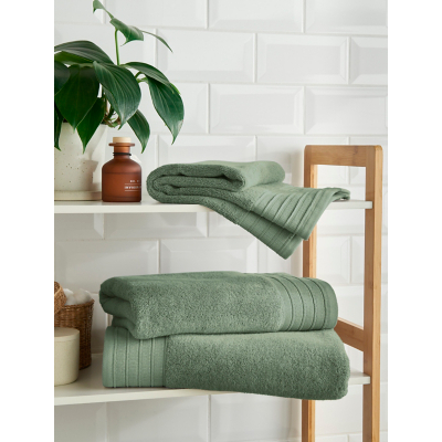 Bamboo Hand Towel - Oil Green