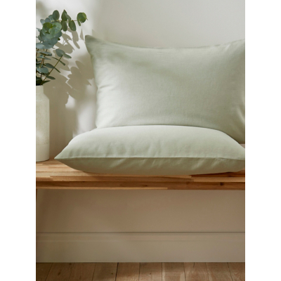 Martex Touch of Linen Pistachio Green Pillowcase Pair