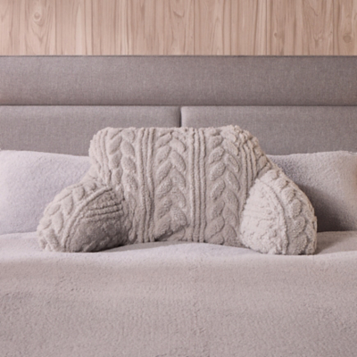Downland Cable Knit Teddy Cuddle Cushion
