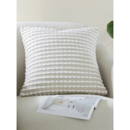 Catherine Lansfield Natural Stab Stitch Cushion