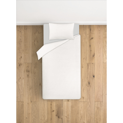 White 100% Cotton Sateen Duvet Set