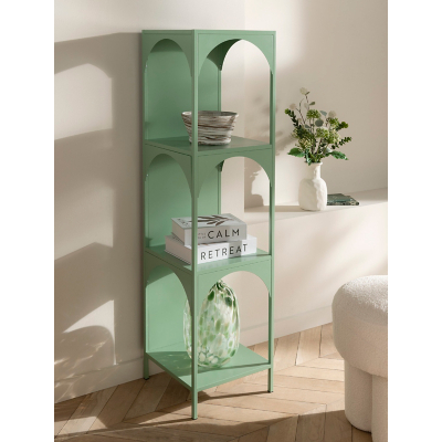 Green Metal Arch 3 Tier Shelf