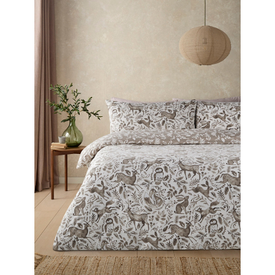 Soft & Cosy Brushed Cotton Whispering Woodland Reversible Duvet Set