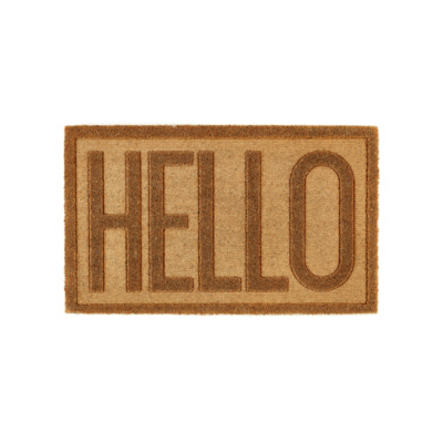 My Mat Embossed Coir Hello Doormat