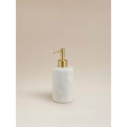 White Sanctuary Dimple Ceramic Soap Dispenser