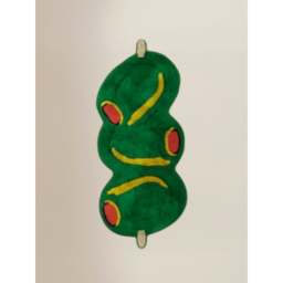 Olive Cotton Bath Mat Runner