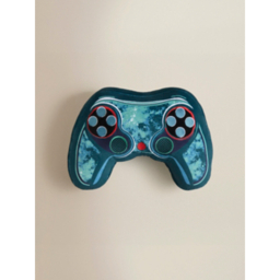 Navy Gaming Controller-Shaped Cushion