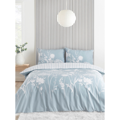 Catherine Lansfield Blue Meadowsweet Floral Duvet Set