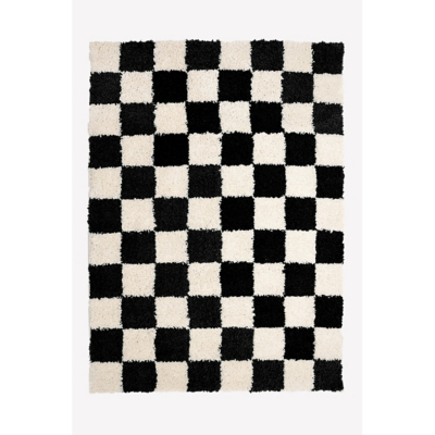 maker Black & White Checkerboard Rug