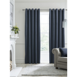 Laurence Llewelyn-Bowen Navy Montrose Eyelet Curtains