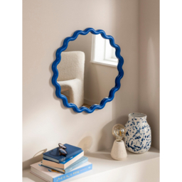 Cobalt Blue Wiggle Mirror