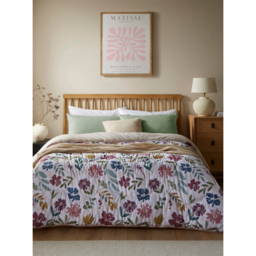 Night Lark Pink Meadow 10.5 Tog Coverless Duvet Set