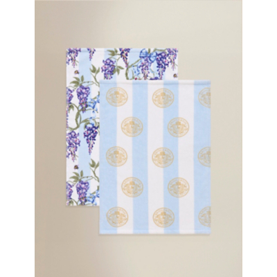 Bridgerton Blue Floral Guest Towels - Set of 2